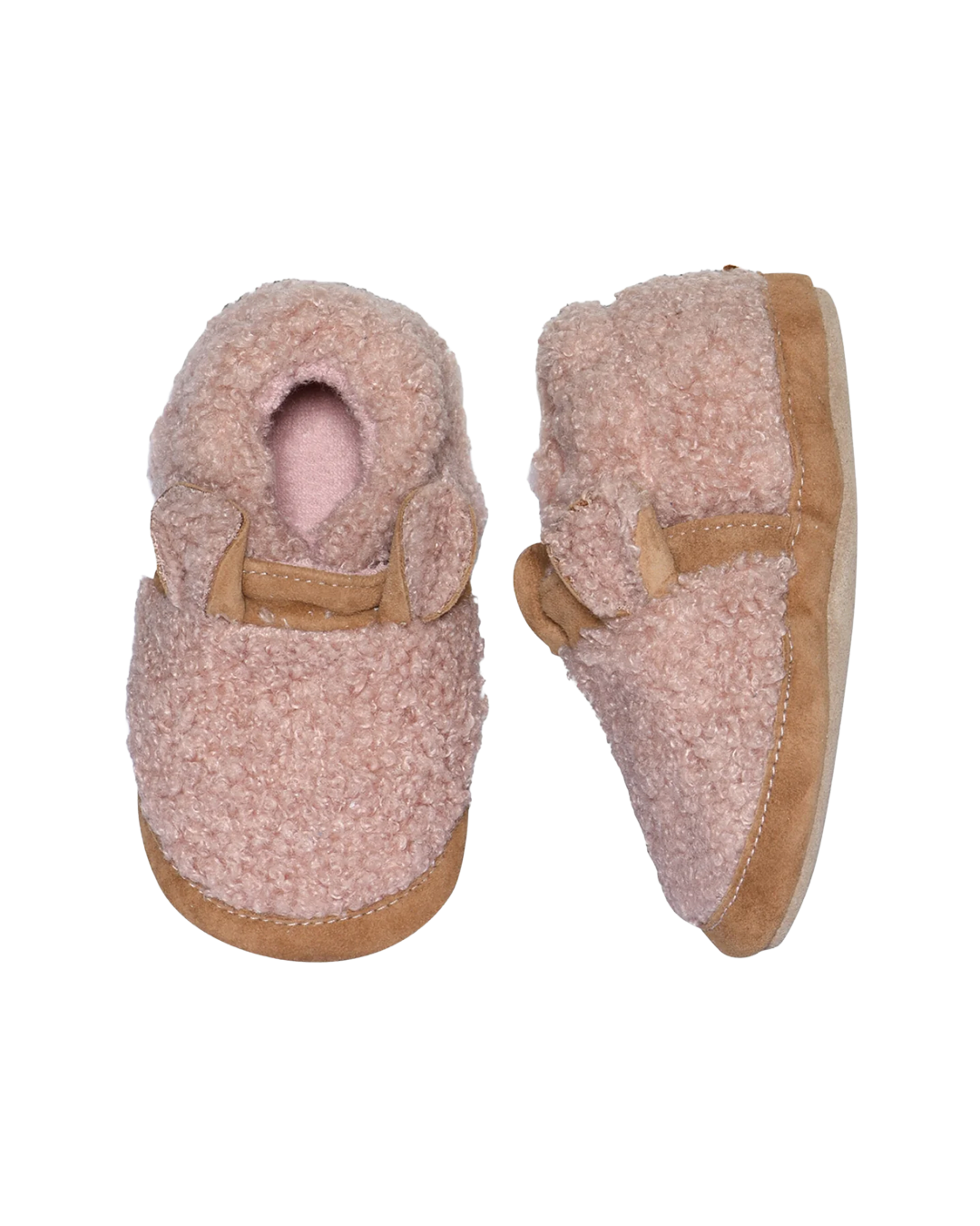 Fuzzy teddy slippers